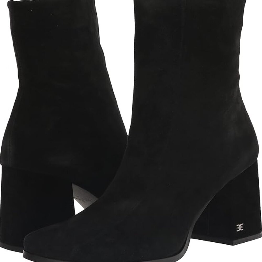 Sam Edelman Mayla Suede Ankle Boot Black Sz 8M NIB - Picture 5 of 13